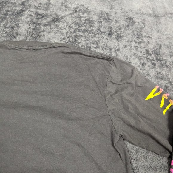 Def Leppard Shirt Adult Medium Gray Pullover Long Sleeve 1983 Art Music Band Tee - Picture 15 of 16